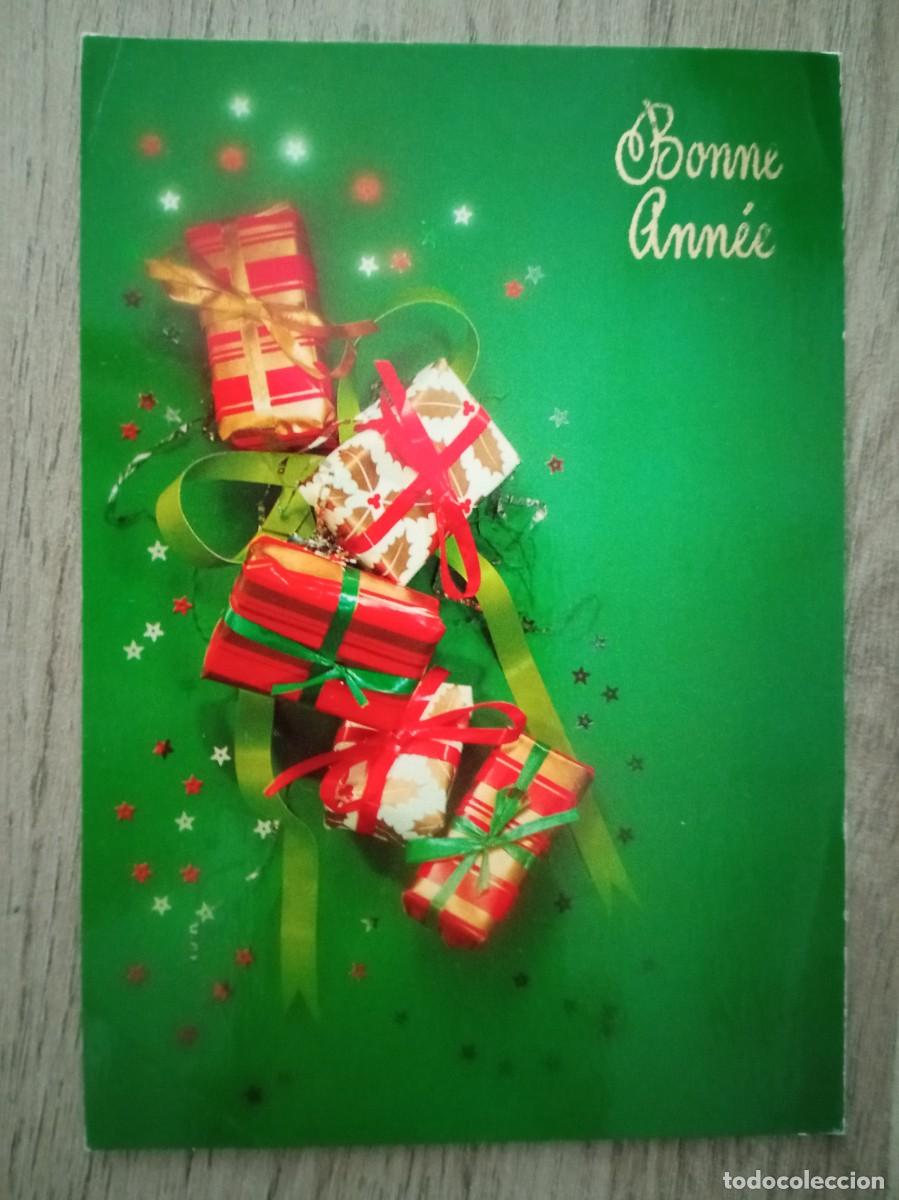 Postales: POSTAL DE FELICITACI&Oacute;N NAVIDE&Ntilde;A CON SELLO DE BELGICA