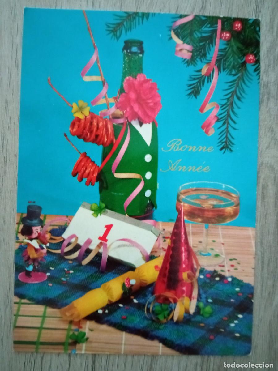 Postales: POSTAL DE FELICITACI&Oacute;N NAVIDE&Ntilde;A CON SELLO DE BELGICA