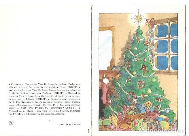 Postales: &rdquo; EL ARBOL DE LA PAZ &rdquo;.- FELICITACION, ORIGINAL PARA UNICEF, (OFERTA 3X2)
