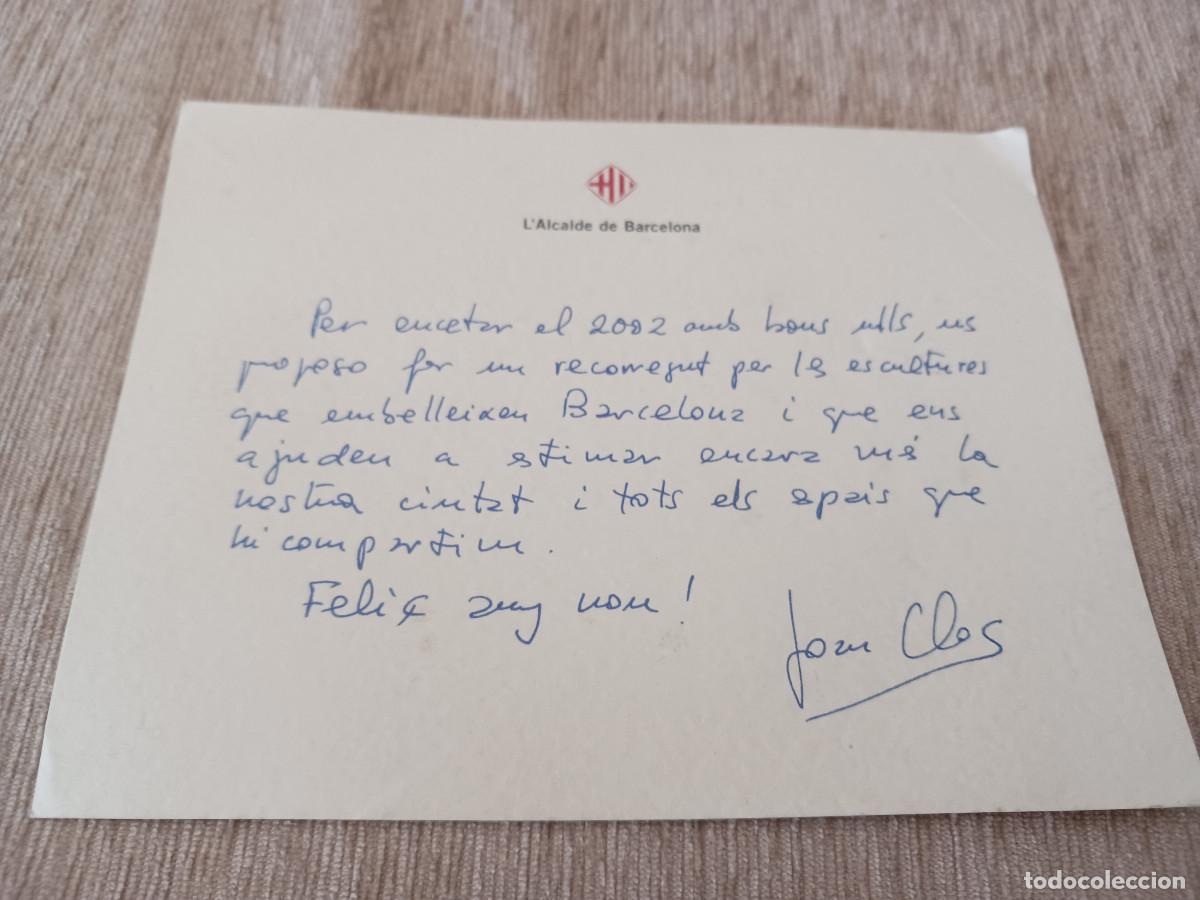 Postales: felicitacion navide&ntilde;a 2002 del alcalde de barcelona joan clos