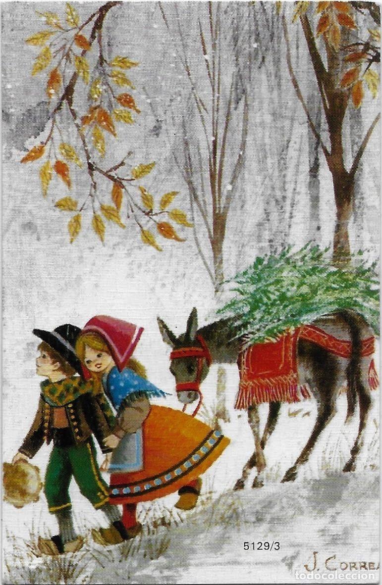 Postales: 7318R - J. CORREA - &iexcl; ARRE BORRIQUITO! SERIE 5129.3 - 10X6,5 CM - DATA 1974