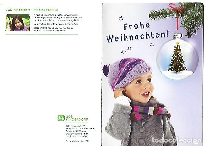 Postales: &rdquo; FROHE WEIHNACHTEN !! &rdquo;.- &rdquo; SOS - KINDERDORF &rdquo;.- FELICITACION, ORIGINAL, (OFERTA 3X2)