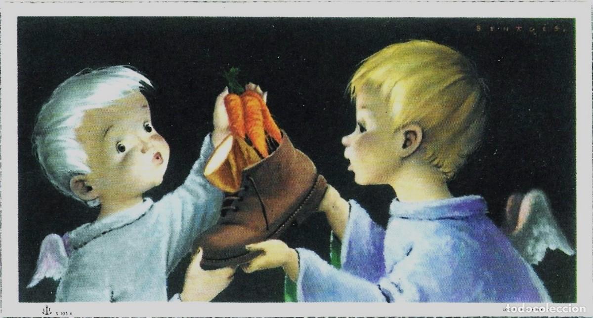 Postales: 7337R - BENAGES - &Aacute;NGELES, ZAPATO, ZANAHORIAS - EDICI. LT (ANCLA) TALLEDA -SERIE 105.4 - 12X6,5 CM