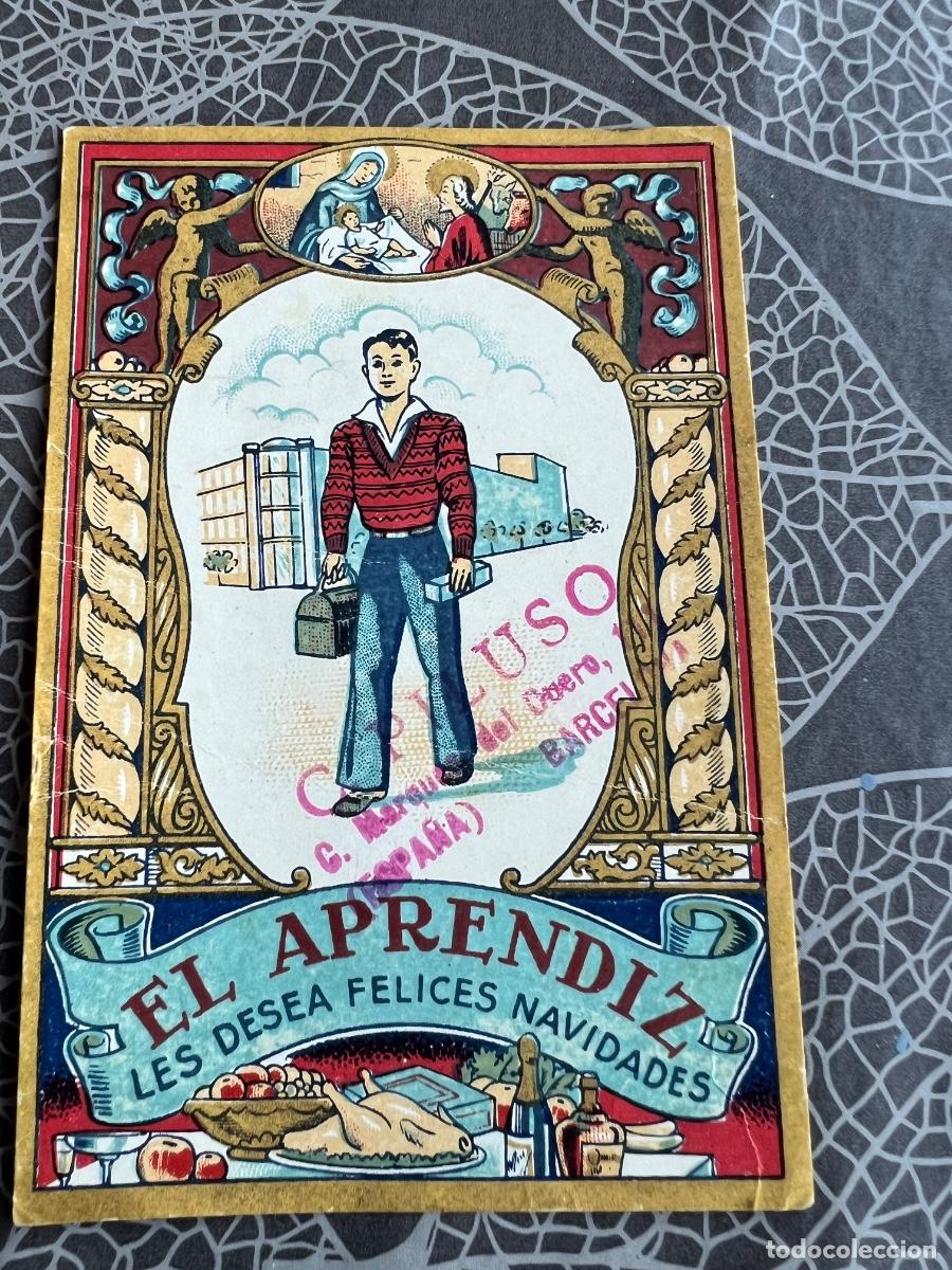 Postais: EL APRENDIZ POSTAL FELICITACION ANTIGUA NAVIDAD