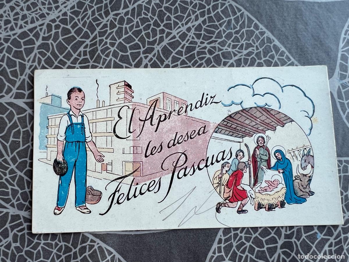 Postais: EL APRENDIZ POSTAL FELICITACION ANTIGUA NAVIDAD