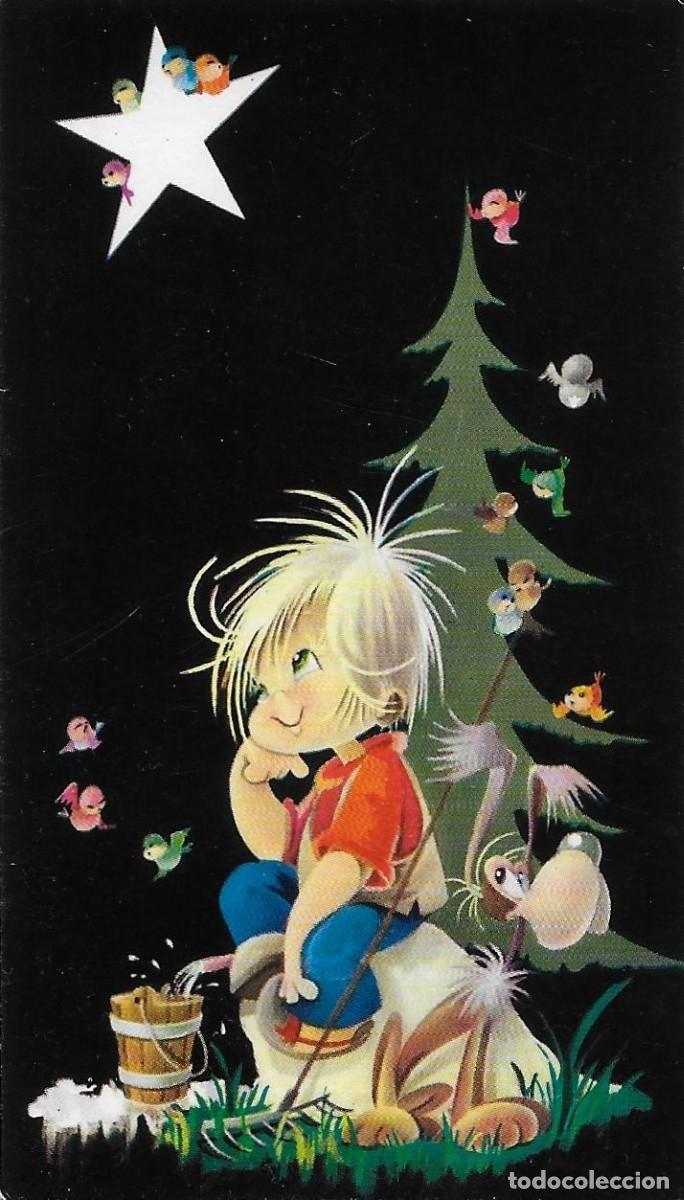 Postales: 7355R - PAQUI? - ARBOL, ESTRELLA , PAJARITOS - EDICIONES CyZ 526.135-B - 10,8X6 CM