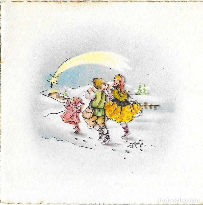 Postales: 7363R - PRECIOSA TARJETA DE FELICIDADES - ILUSTRA MASIP - 11,5X6,8 CM