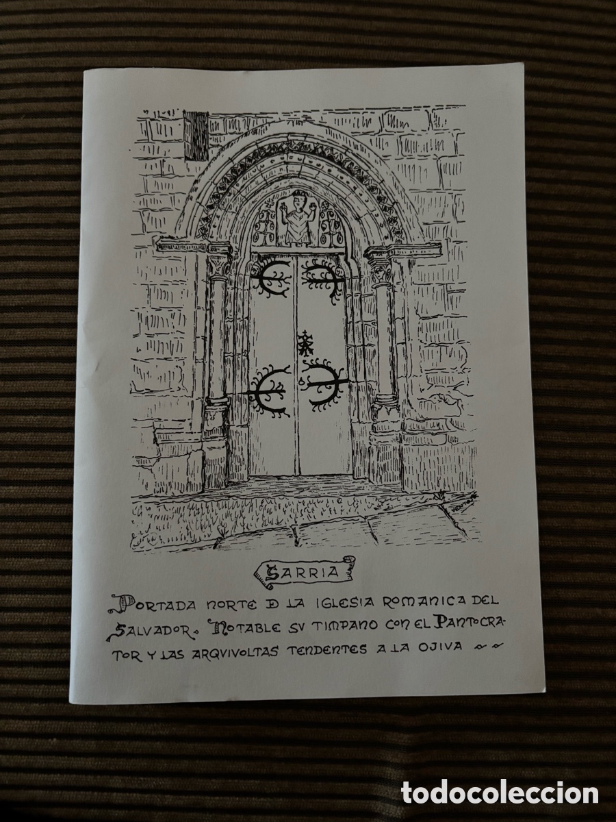 Postales: Tarjeta Postal Navidad 1995 Iglesia Rom&aacute;nica del Salvador Sarria