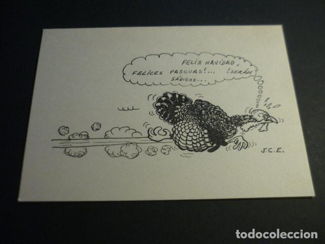 Cartoline: FELICITACION NAVIDAD PAVO A LA CARRERA