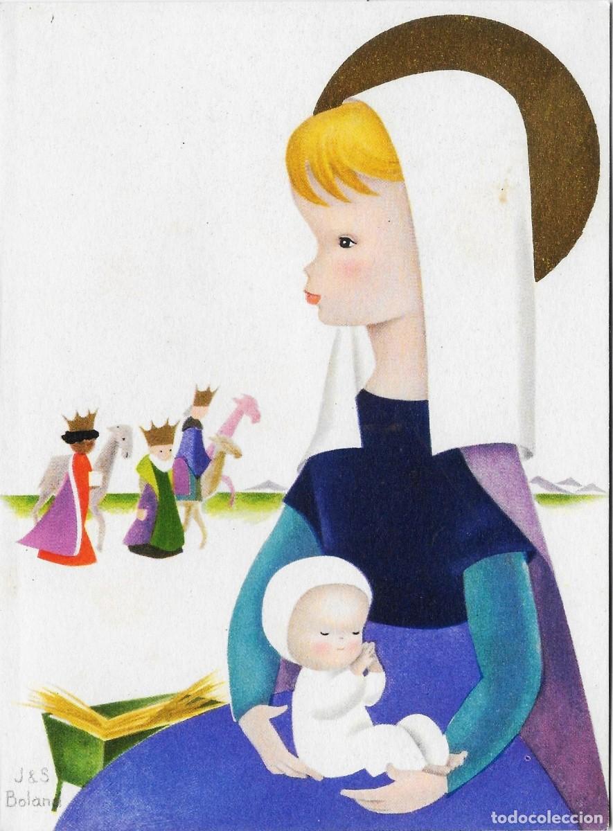 Postkarten: 7394R -J&S BOLAND -REYES MAGOS- EDIC. DESCL&Eacute;E DE BROUWER SERIE MARIA N&ordm; 145- DIPTICA 15X11 CM