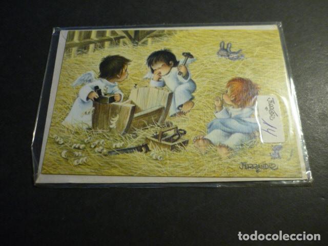 Cartoline: FELICITACION NAVIDAD FERRANDIZ ILUSTRADOR 10 X 14 CM SIN ESCRIBIR EN FUNDA Y CON SOBRE ORIGINAL