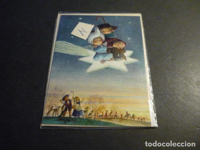 Postais: FELICITACION NAVIDAD FERRANDIZ ILUSTRADOR 10 X 14 CM SIN ESCRIBIR EN FUNDA Y CON SOBRE ORIGINAL