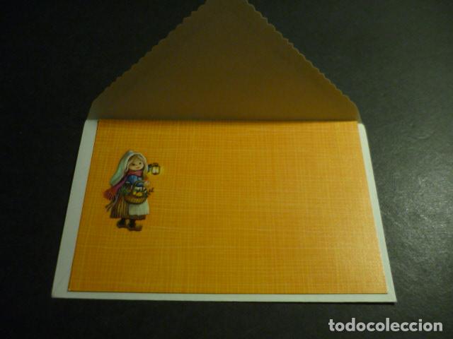 Postcards: FELICITACION NAVIDAD MARTA RIBAS ILUSTRADORA 9 X 13 CM SIN ESCRIBIR CON SOBRE ORIGINAL