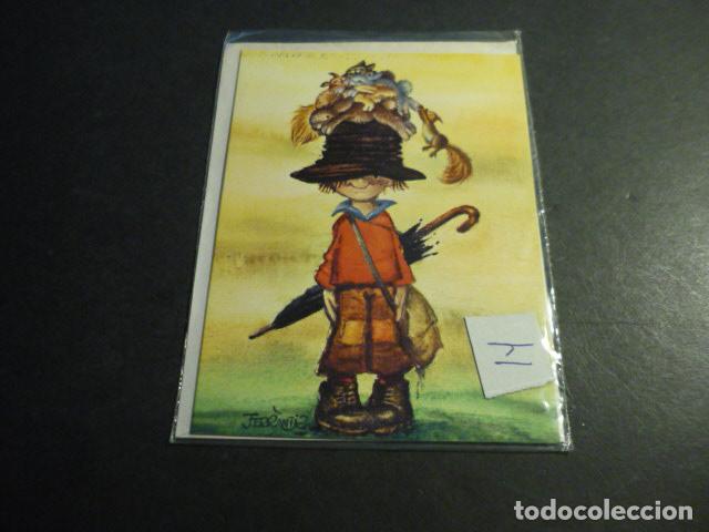 Postkarten: FELICITACION NAVIDAD FERRANDIZ ILUSTRADOR 10 X 14 CM SIN ESCRIBIR CON FUNDA Y SOBRE ORIGINAL