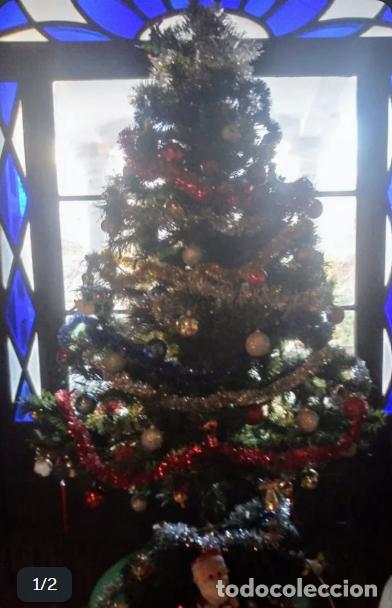 Postales: &Aacute;rbol Navide&ntilde;o 175cm con luces y adornos.