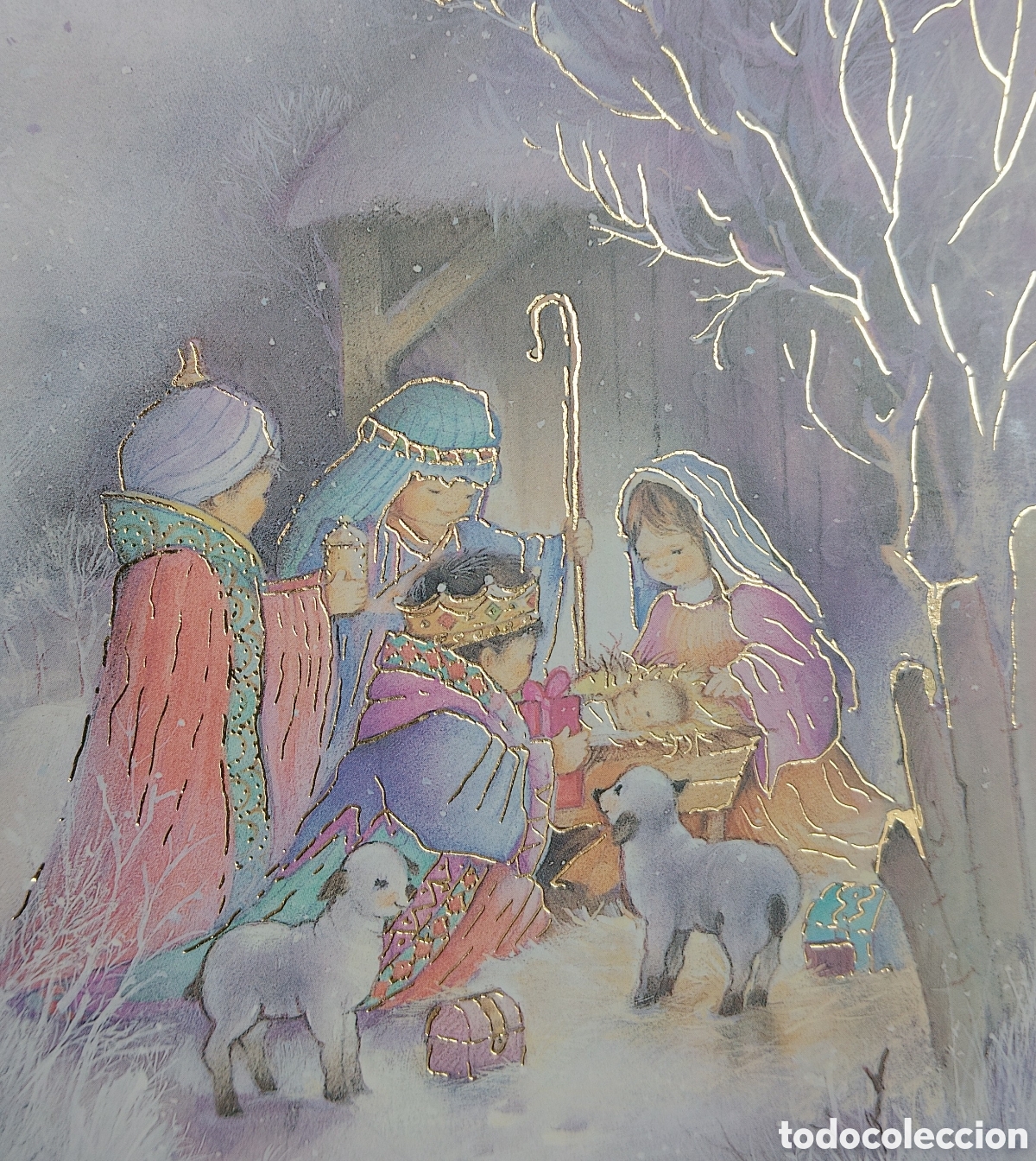 Postales: FELICITACI&Oacute;N NAVIDAD - EDICIONES SUBI - NACIMIENTO BEL&Eacute;N REYES MAGOS NIEVE