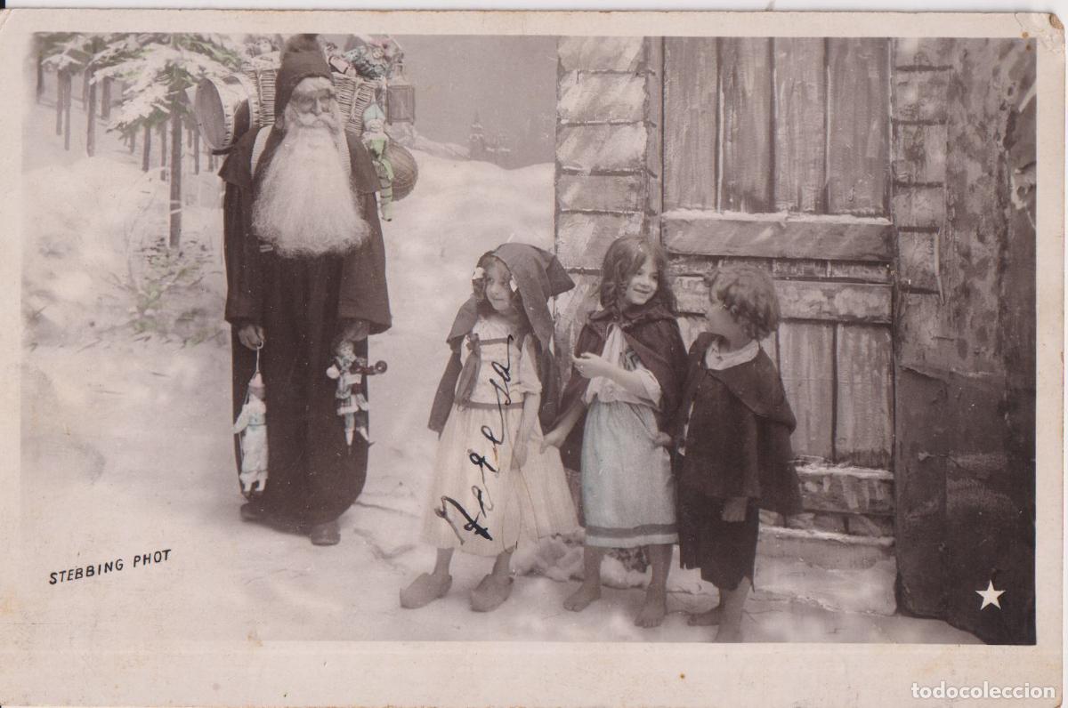 Postales: ANTIGUA POSTAL NAVIDE&Ntilde;A, PAPA NOEL O SAN NICOLAS - &Eacute;DOUARD STEBBING 3270 - ESCRITA