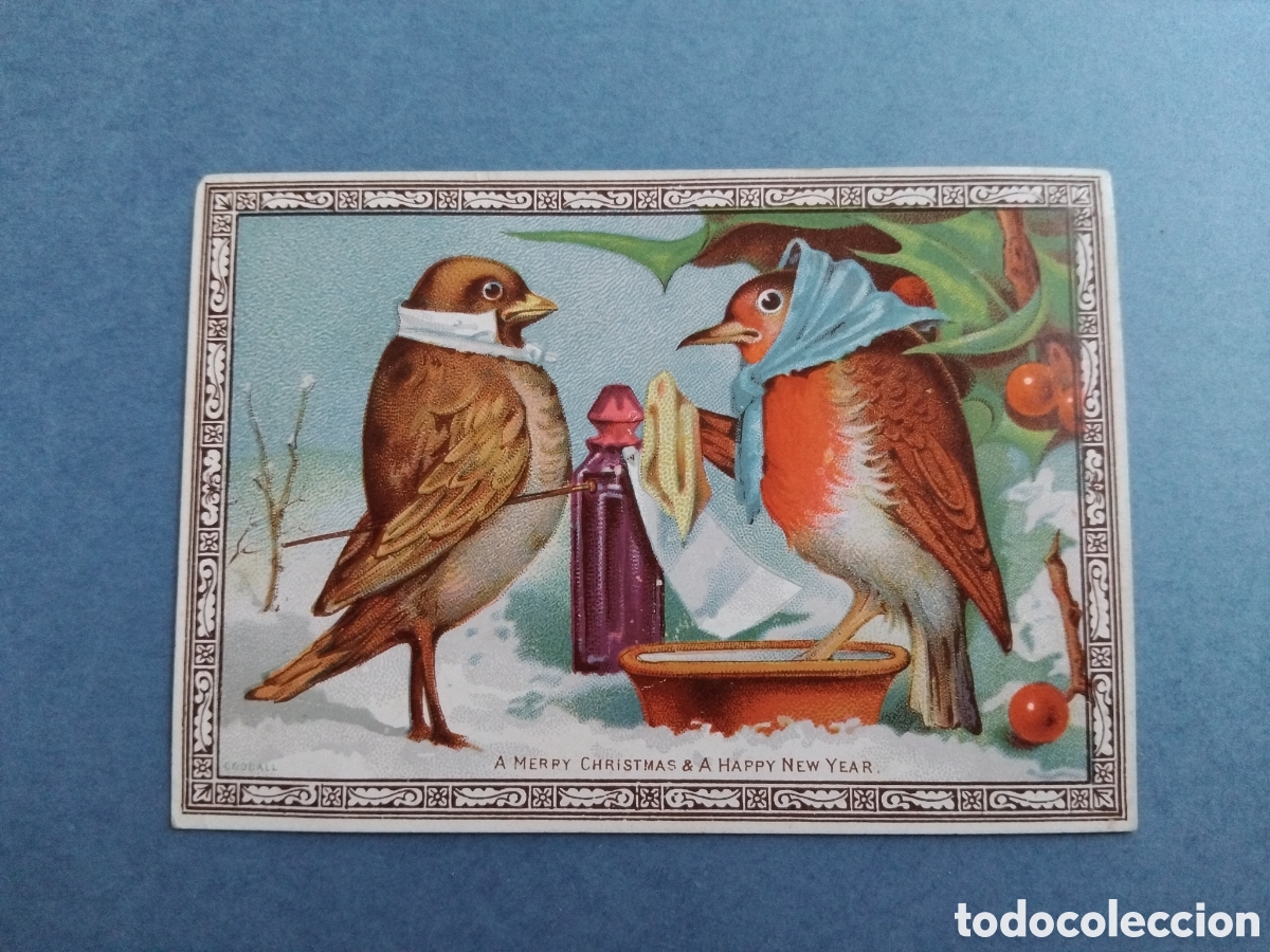 Postales: Tarjeta navide&ntilde;a brit&aacute;nica - Foto 1