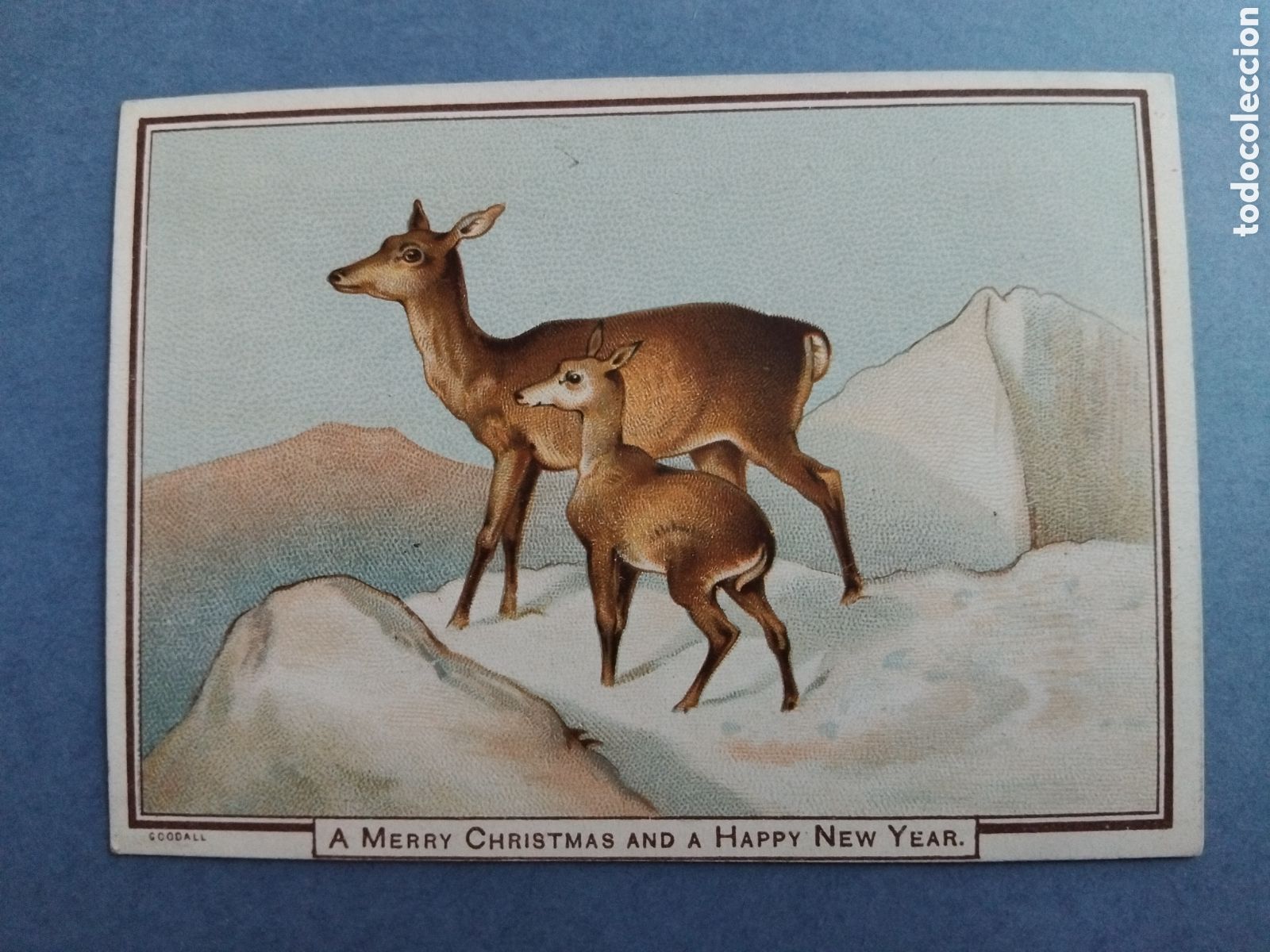 Postales: Tarjeta navide&ntilde;a brit&aacute;nica
