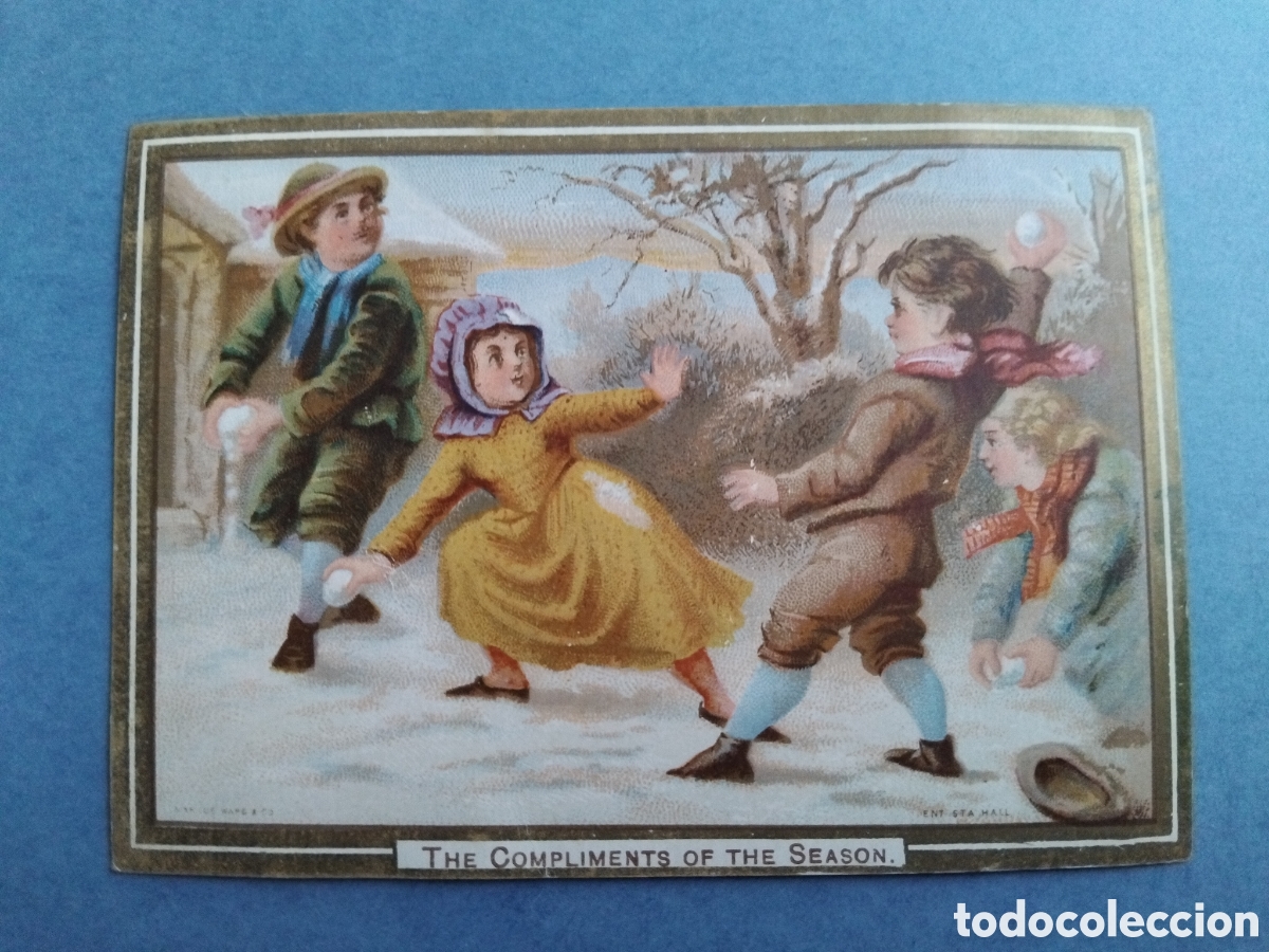 Postales: Tarjeta navide&ntilde;a brit&aacute;nica