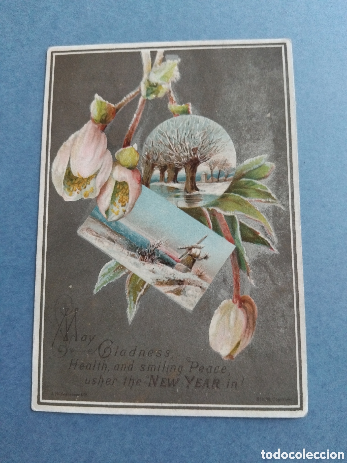 Postales: Tarjeta felicitaci&oacute;n a&ntilde;o nuevo