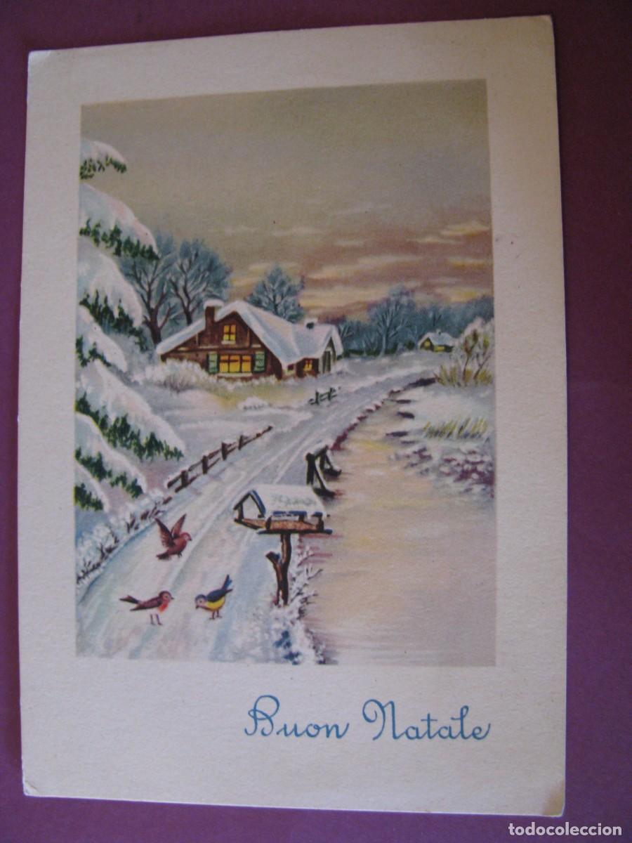 Postales: POSTAL DE NAVIDAD. BUEN NATALE. ED. ESCAMI. CIRCULADA ITALIA 1957.