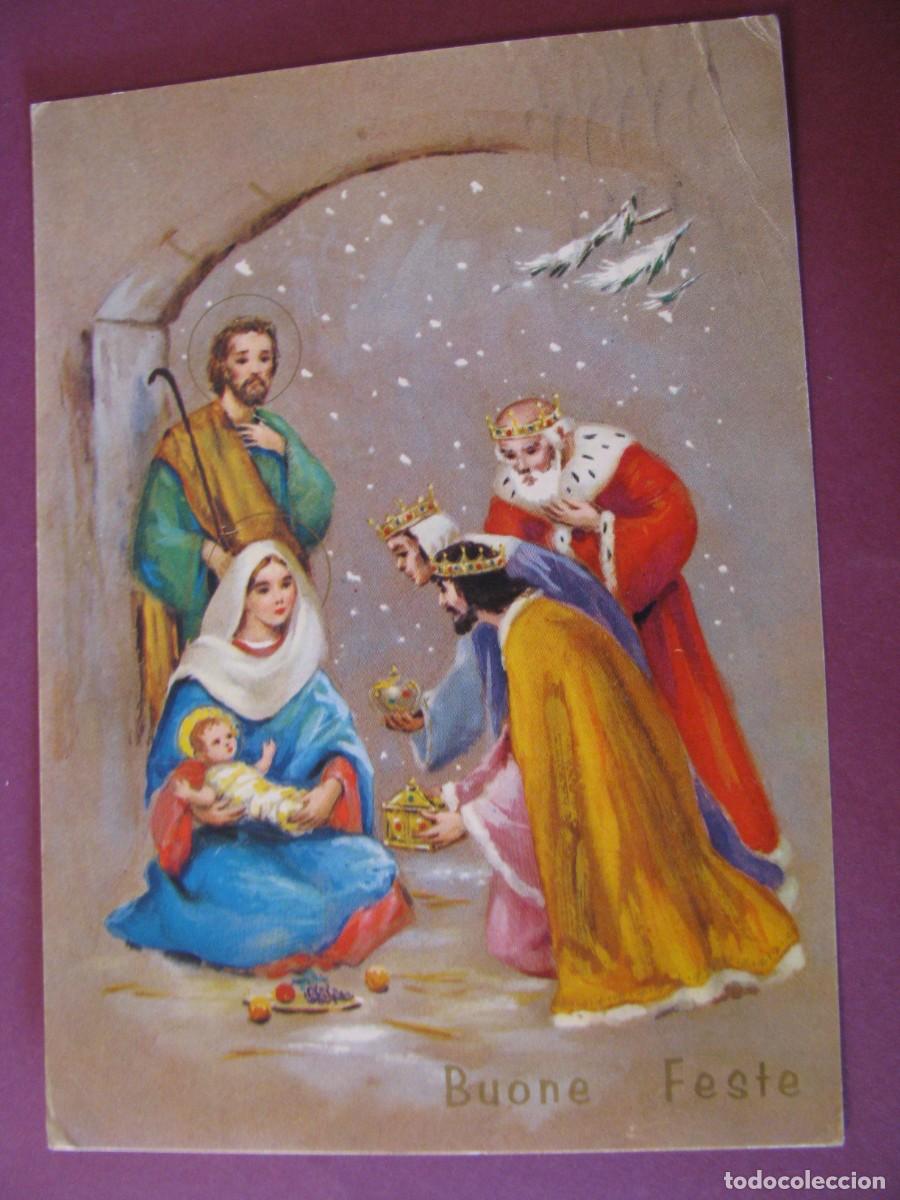 Postales: POSTAL DE NAVIDAD. BUONE FESTE. CIRCULADA, ITALIA 1970