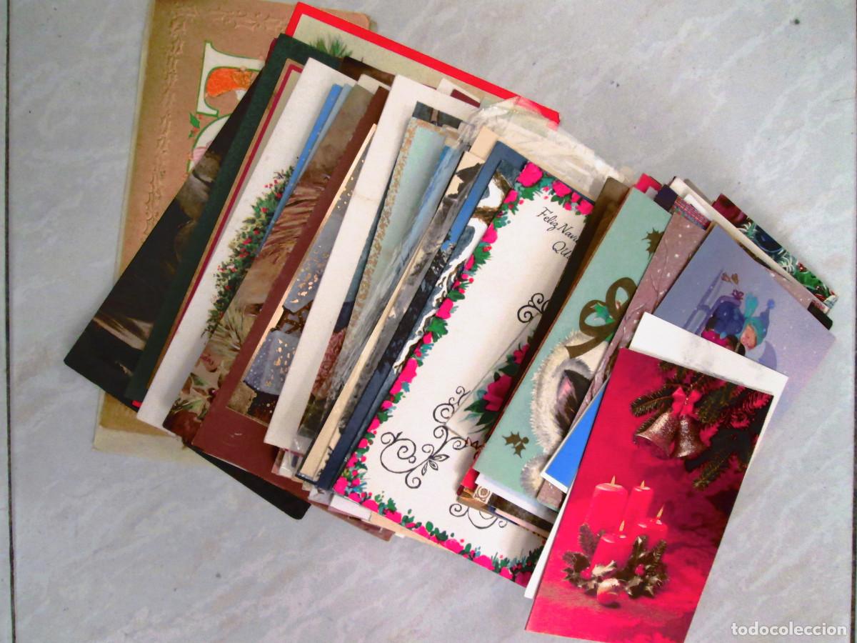 Postales: 100 TARJETAS DE NAVIDAD USADAS - DISTINTOS TAMA&Ntilde;OS Y ESTILOS