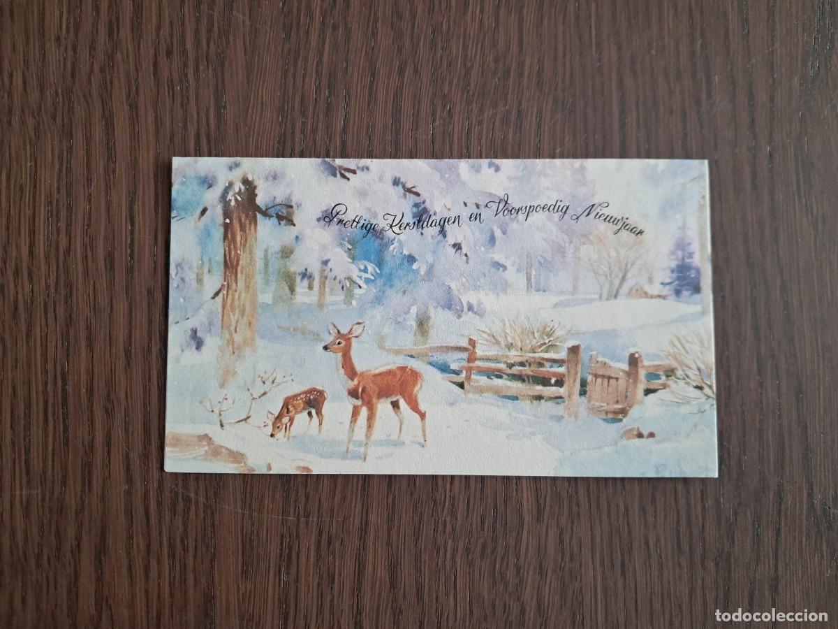Postales: postal de felicitaci&oacute;n de navidad, member Benelux DX club, a&ntilde;o 1976.