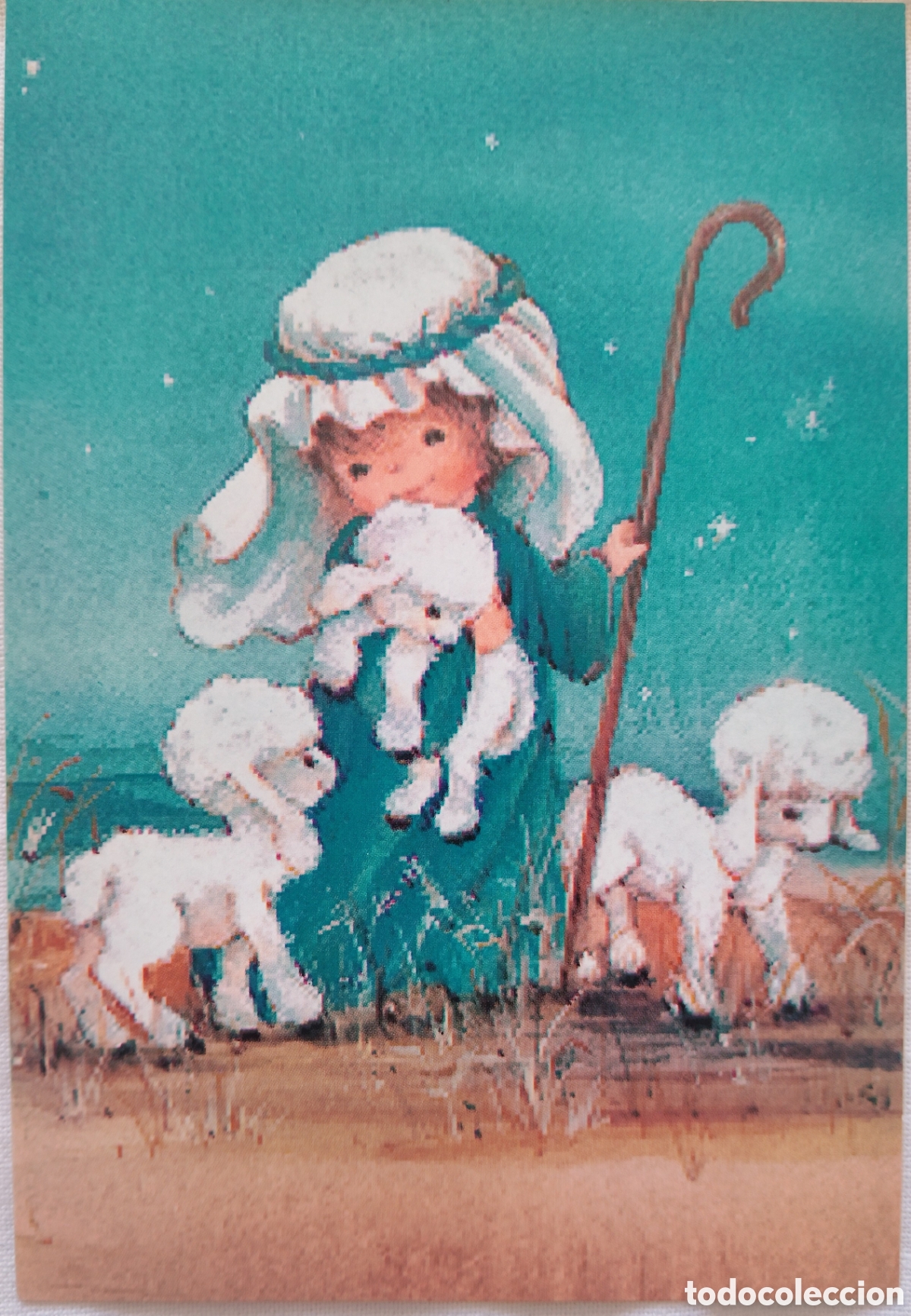 Postales: FELICITACI&Oacute;N NAVIDAD - EDICIONES HALLMARK - PASTORCITO OVEJITAS