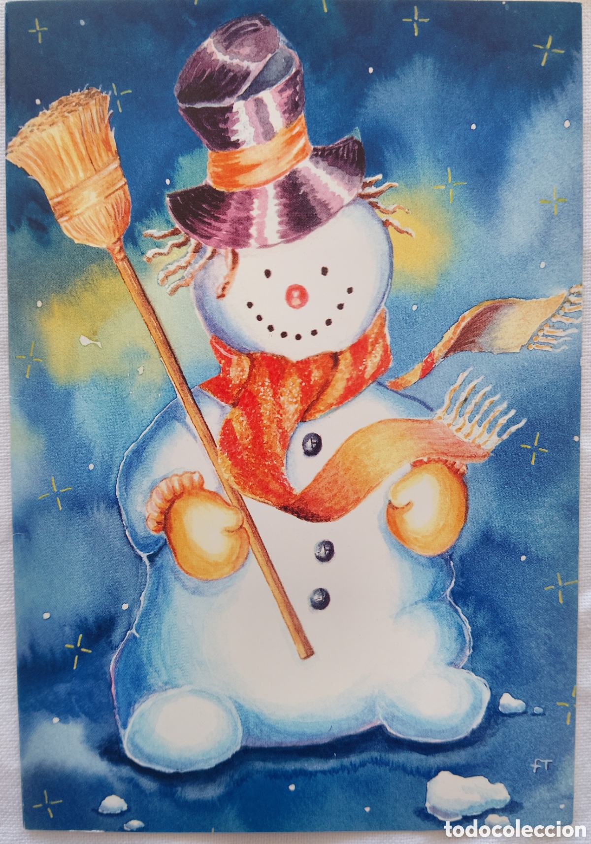 Postales: FELICITACI&Oacute;N NAVIDAD - MU&Ntilde;ECO DE NIEVE