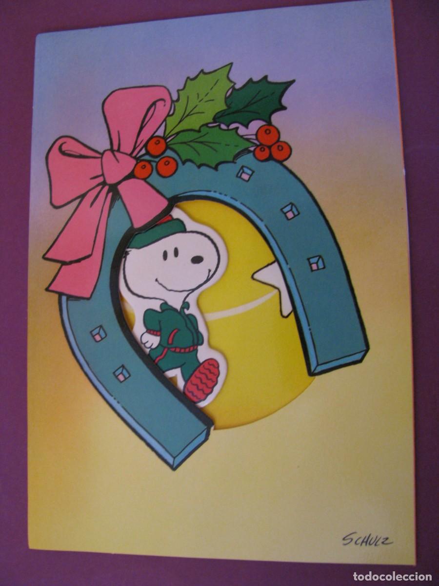 Postales: POSTAL DIPTICA DE SNOOPY. ED. HALLMARK, ESPA&Ntilde;A. 17,5X12 CM. SIN ESCRIBIR