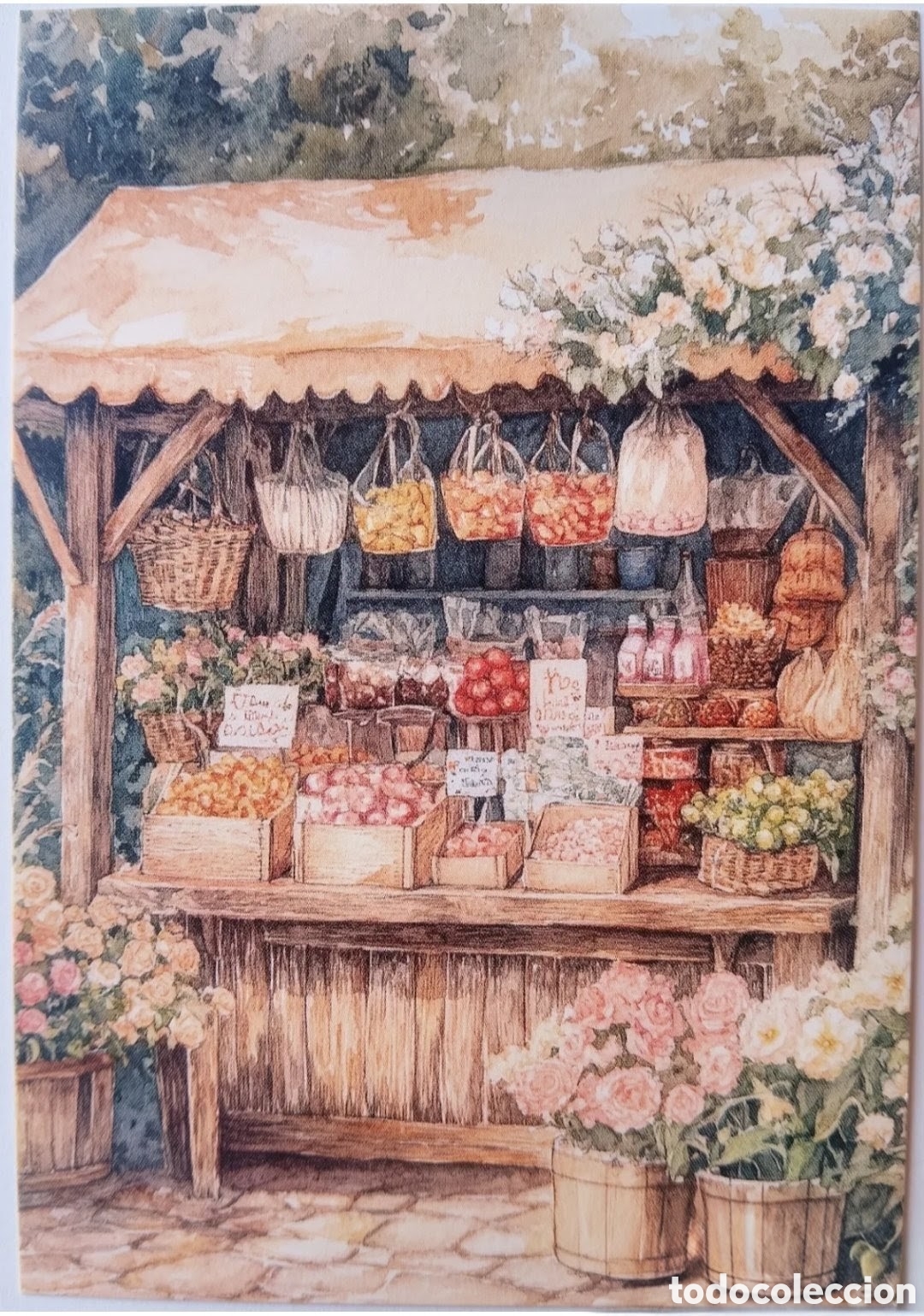 Postales: POSTAL - PUESTO MERCADO - ESTILO ANTIGUO
