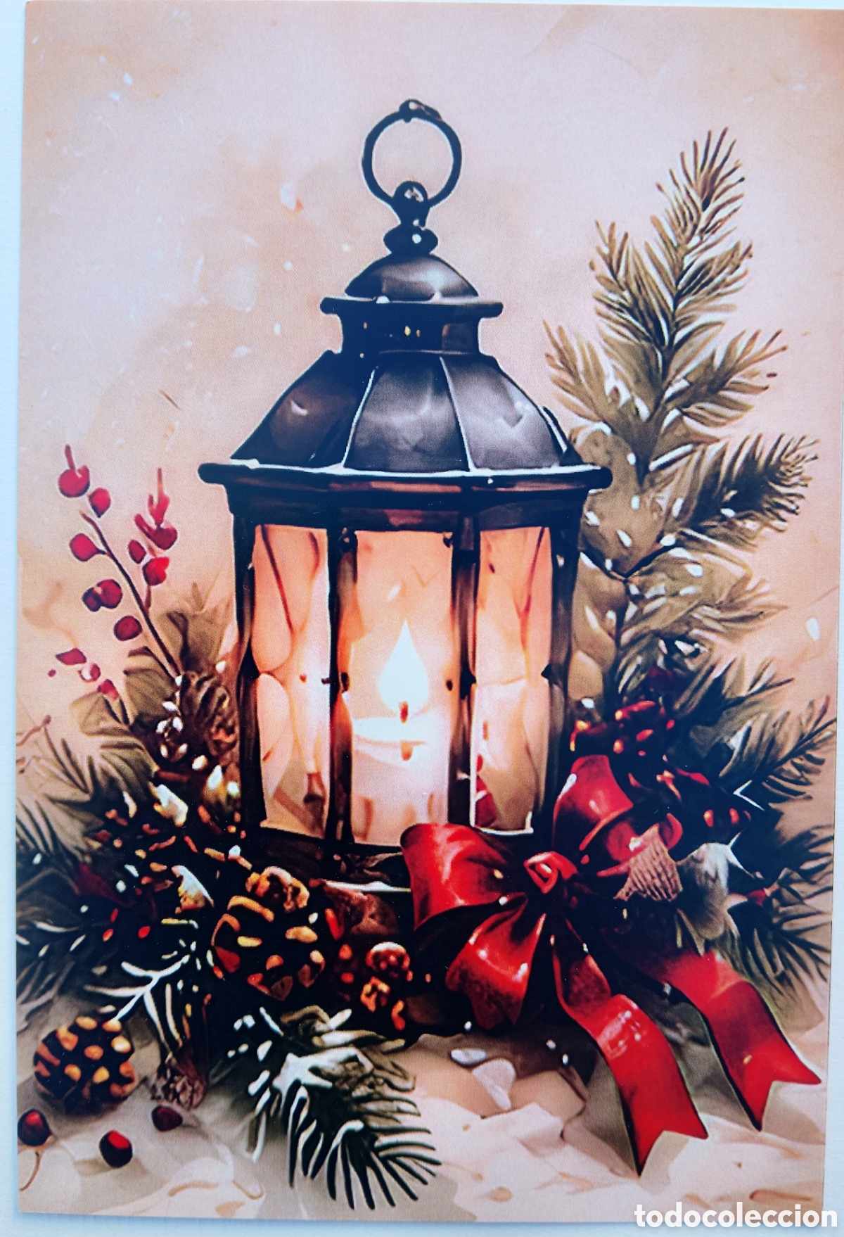 Postales: POSTAL NAVIDAD - FAROL ADORNOS - ESTILO ANTIGUO