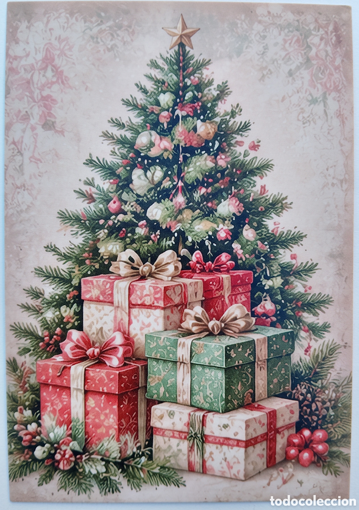 Postales: POSTAL NAVIDAD - &Aacute;RBOL REGALOS - ESTILO ANTIGUO