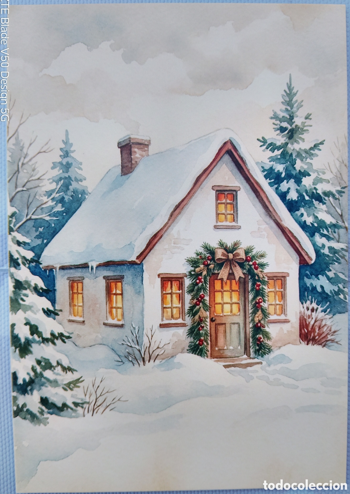 Postales: POSTAL NAVIDAD - CASA CASITA PAISAJE NEVADO - ESTILO ANTIGUO