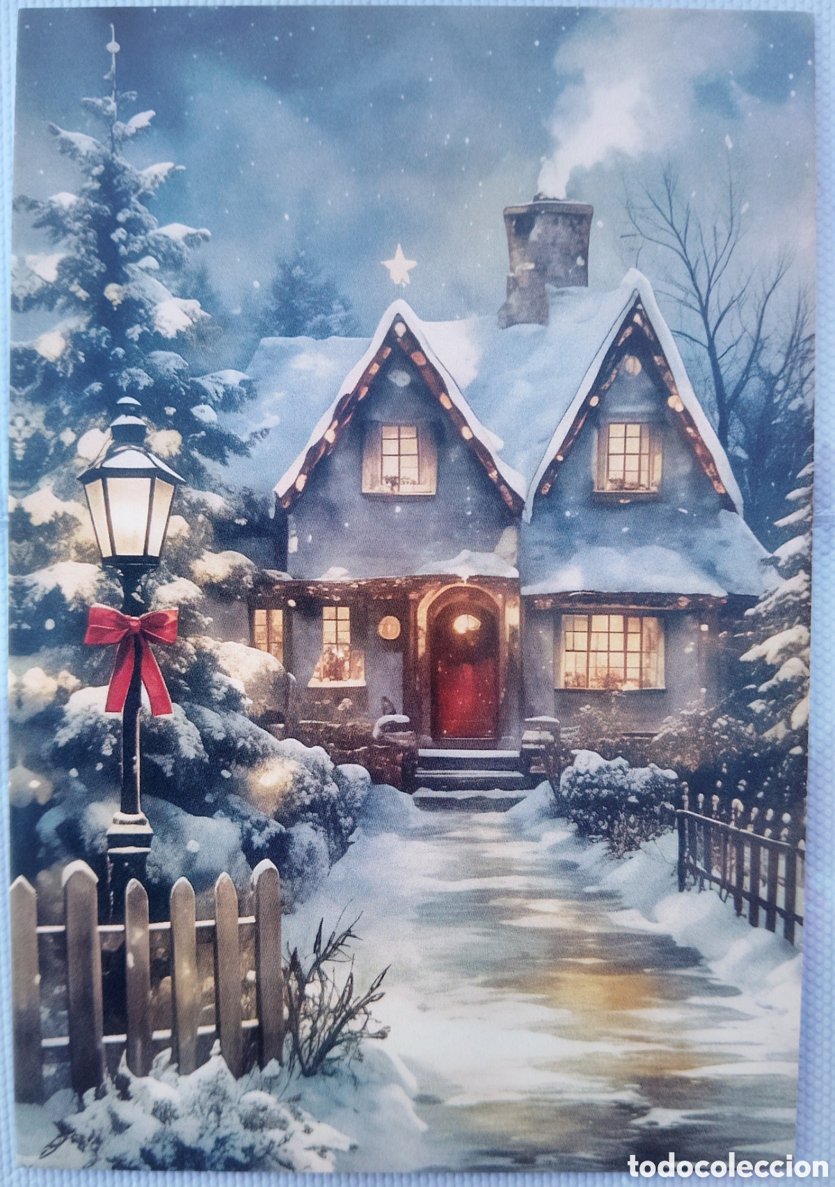 Postales: POSTAL NAVIDAD - CASA CASITA PAISAJE NEVADO - ESTILO ANTIGUO