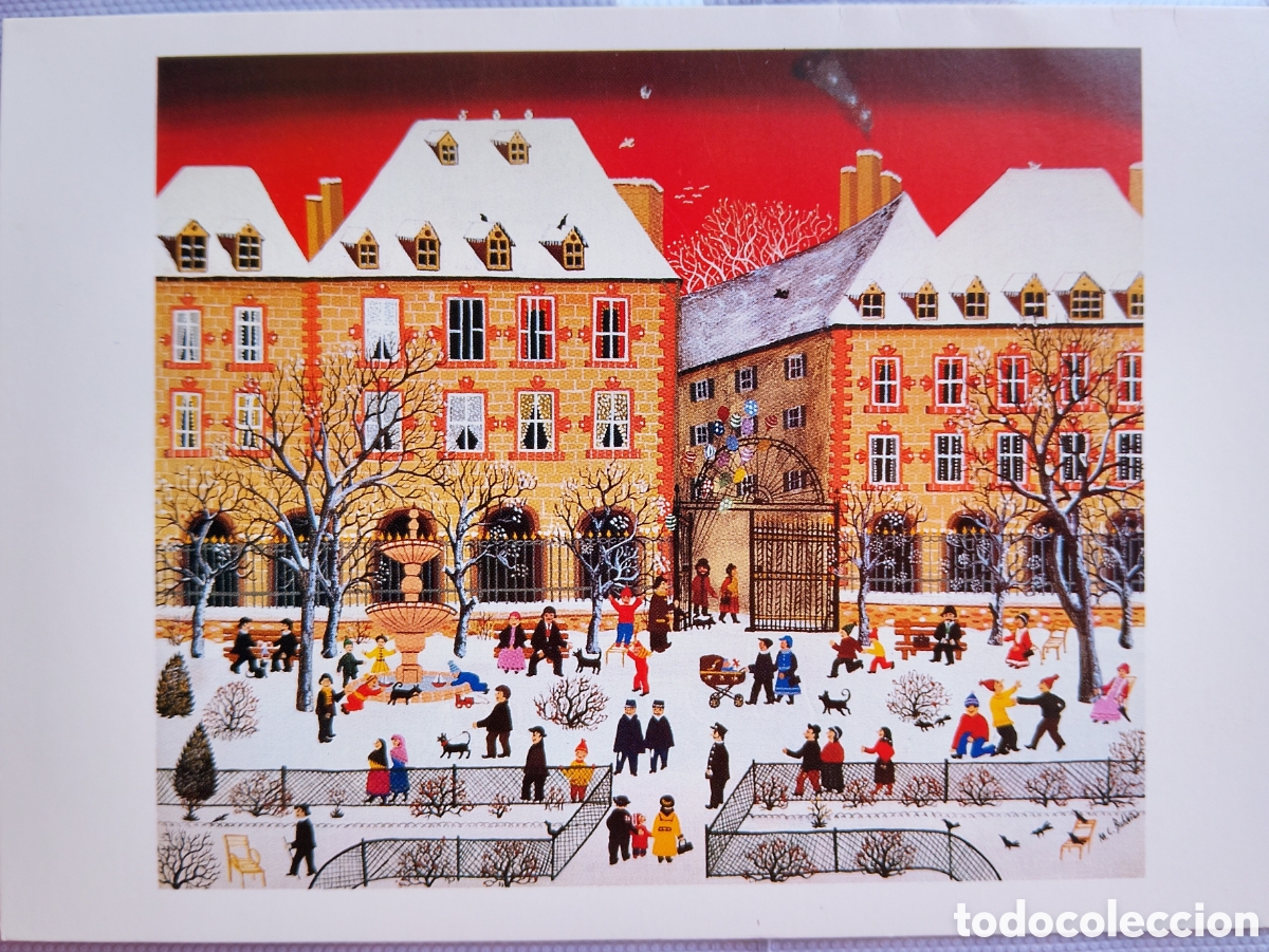 Postales: FELICITACI&Oacute;N NAVIDAD - UNICEF - PAISAJE NEVADO