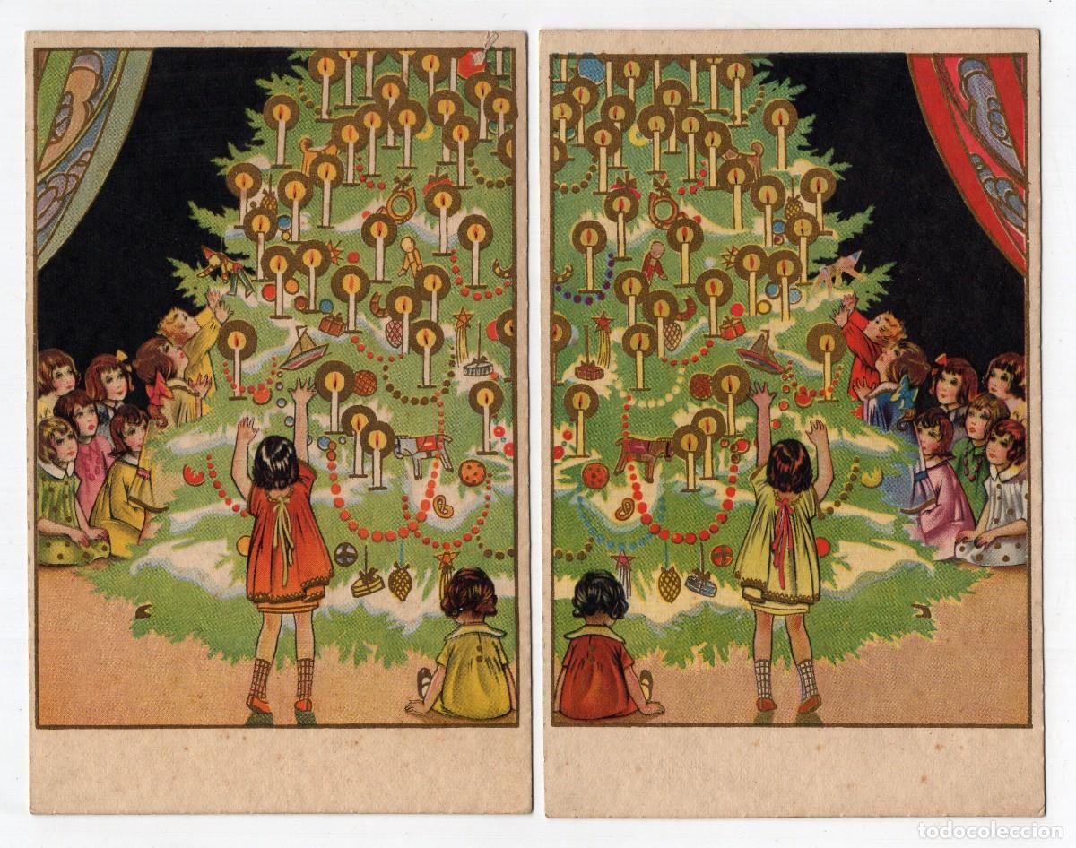 Postales: Lote de 2 postales antiguas. Navidad. DEGAMI, serie 3105