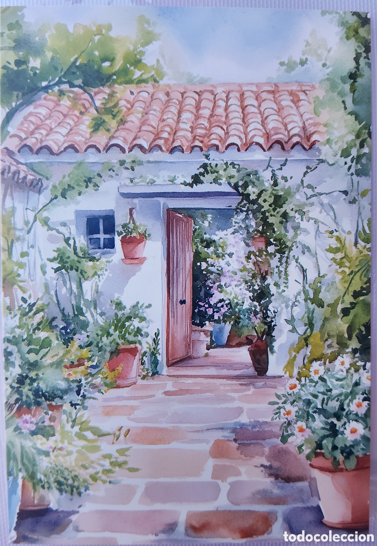 Postales: POSTAL - PATIO CASA - ESTILO ANTIGUO