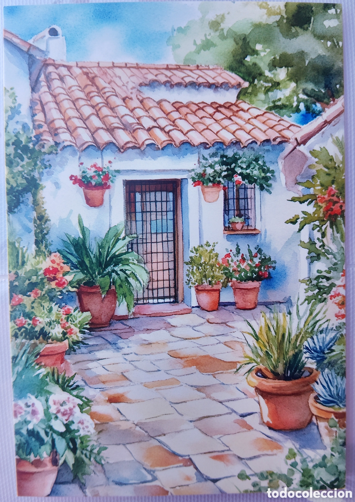 Postales: POSTAL - PATIO CASA - ESTILO ANTIGUO