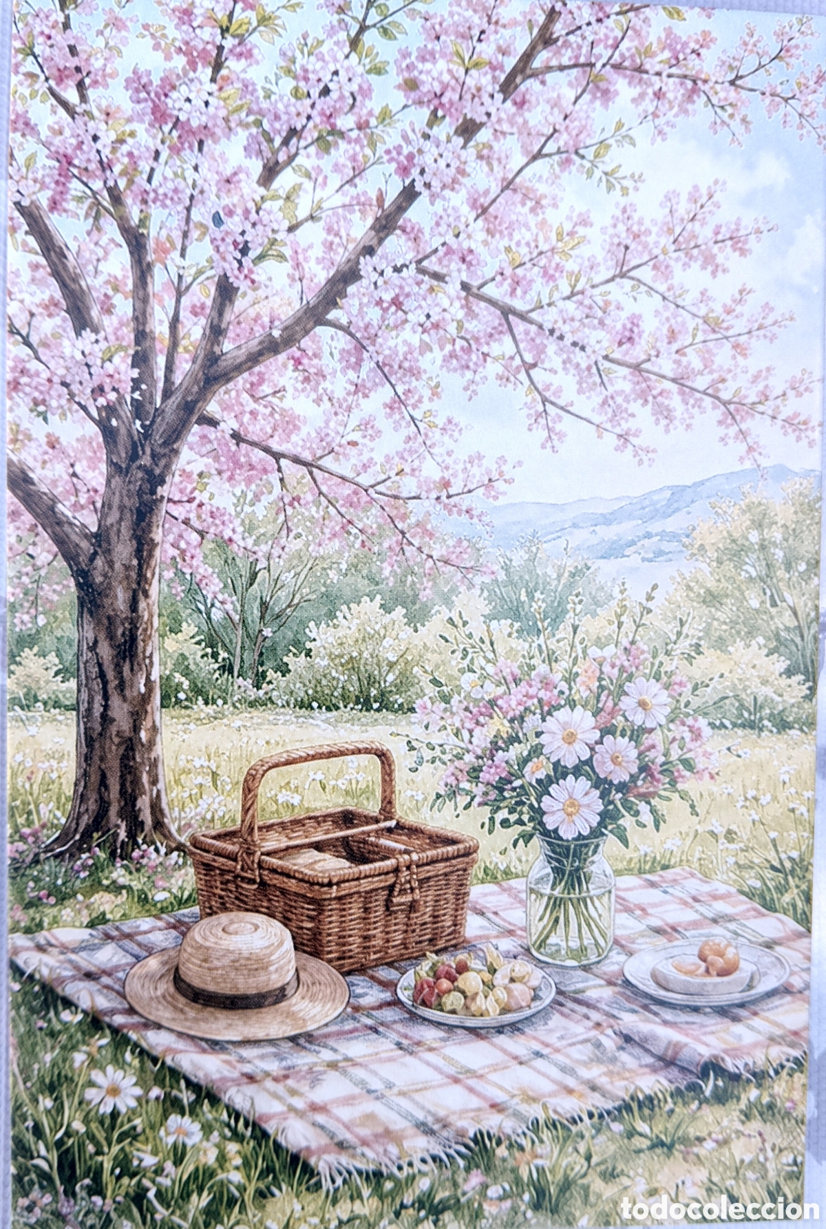 Postales: POSTAL - PICNIC CAMPO JARD&Iacute;N - ESTILO ANTIGUO