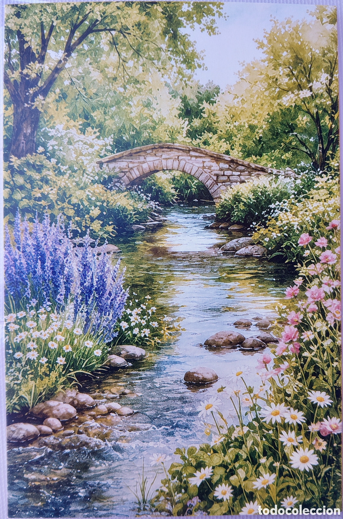 Postales: POSTAL - PUENTE R&Iacute;O FLORES - ESTILO ANTIGUO