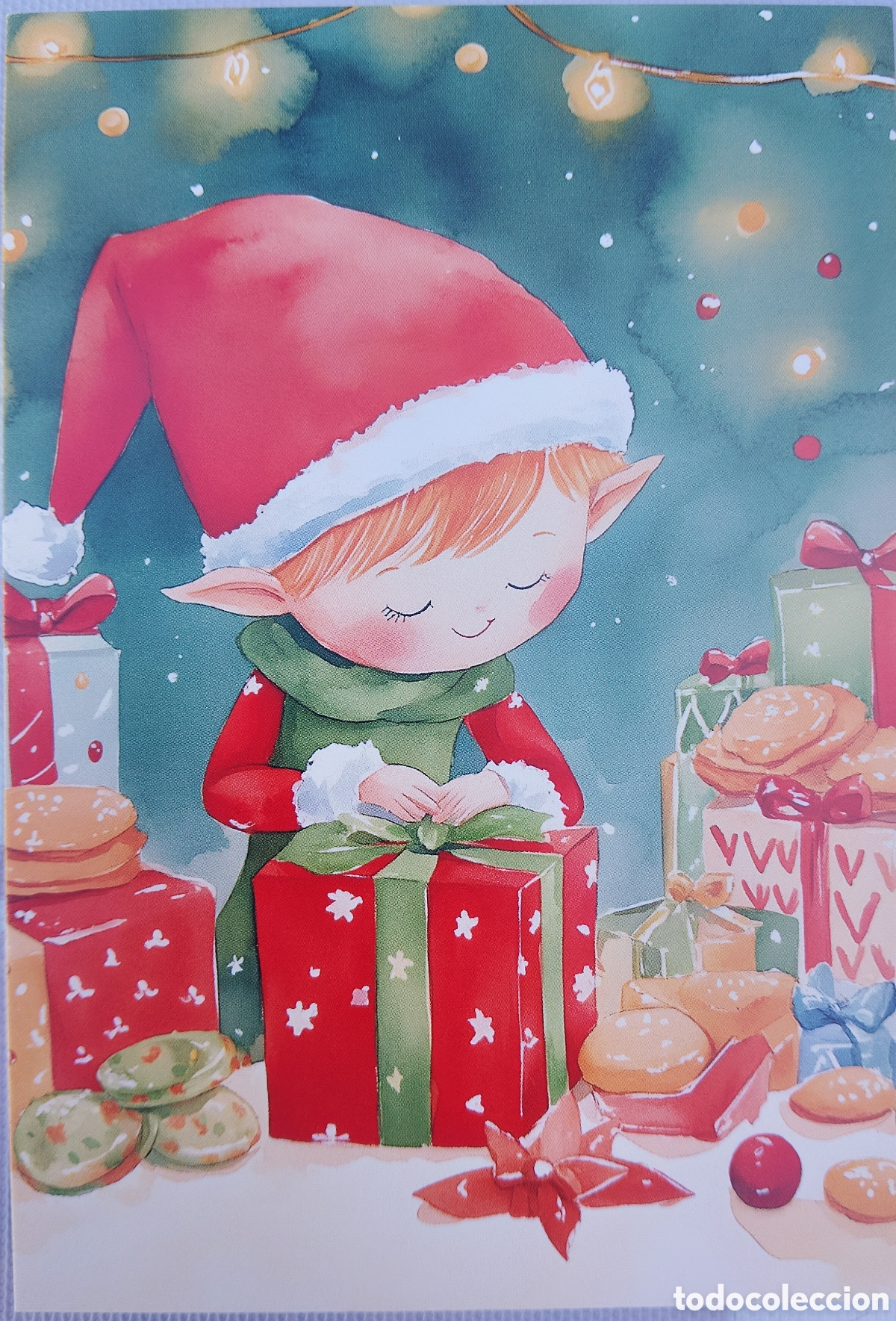 Postales: POSTAL NAVIDAD - ELFO REGALOS - ESTILO ANTIGUO