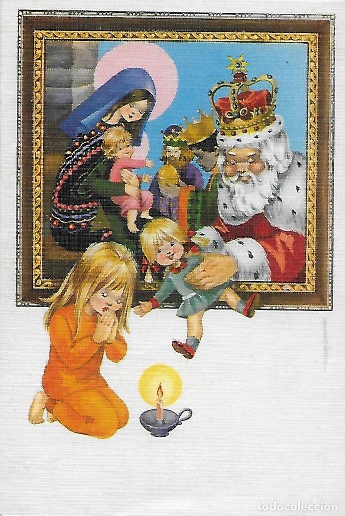 Cartoline: 7331S - CARMEN GUERRA- SANTA CLAUS- SABADELL SERIE BETLEM 2295 - DIPTICA 13X9 CM- DATA 1970