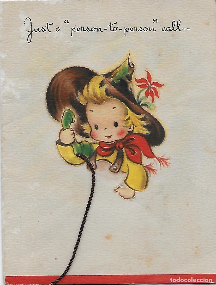 Cartes Postales: 7347S -ANTIGUA POSTAL EDICIONES SERIBBLES-HALLMAR CARD 15 X 18-6-DIPTICA 13,5X10,5 CM- EDITADA 1946