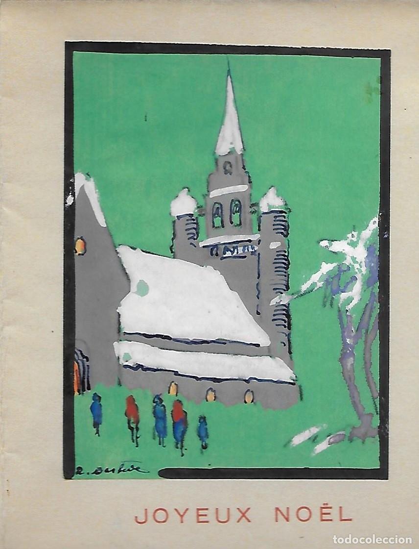Postcards: 7357S -MISA DE GALLO- BONITA POSTAL &iquest;ACUARELA? DIPTICA 11,5X15,5 CM , DOBLADA EN CUATRO