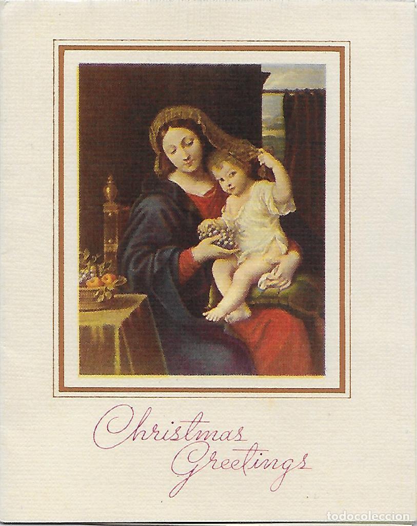 Postcards: 7360S -VIRGEN DE LA UVA- PIERRE MIGNARD- EDIC. BARTON COTTON C-4632 - DIPTICA 10,5X13,5 CM