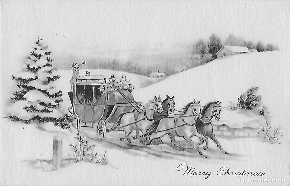 Cartes Postales: 7363S -EDIC. GIBSON CARD (USA) &iexcl;A TODA PRISA, ES NAVIDAD! DIPTICA (DOBLADA EN 4) 15,8X10 CM- 1953