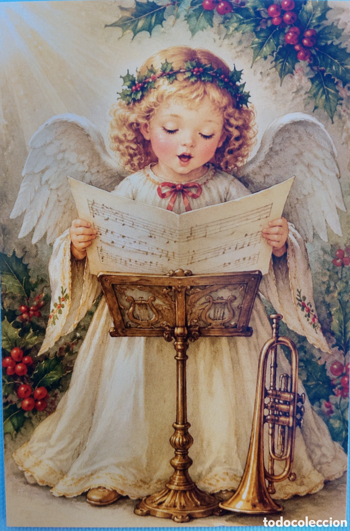 Postales: POSTAL NAVIDAD - ANGELITO VILLANCICOS - ESTILO ANTIGUO
